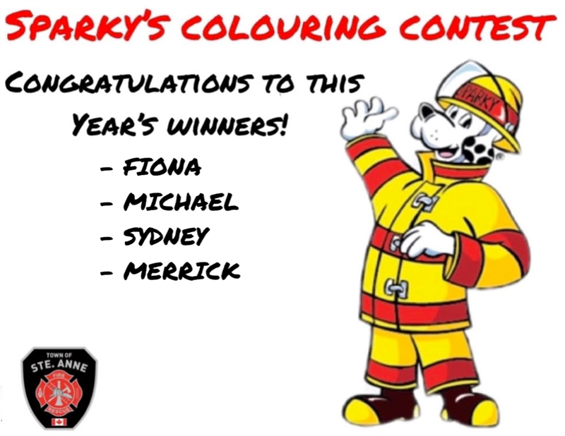 Colouring contest winners